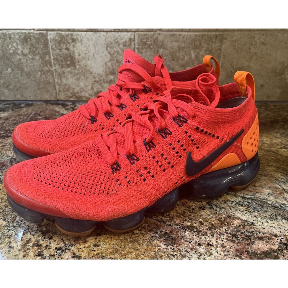 RARE Nike Air Vapormax Flyknit 2 Red Orbit Spiderman AR5406-600 Size 9
